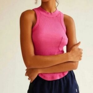 Free People Movement Pink Sleeveless Blouse Size Small NWT